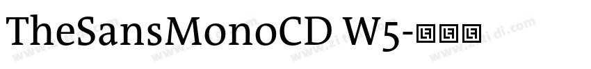 TheSansMonoCD W5字体转换